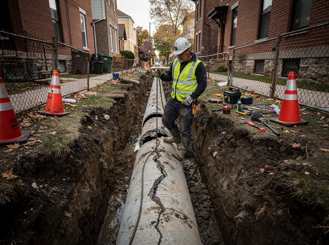Sewer Line Repair in Park Ridge IL